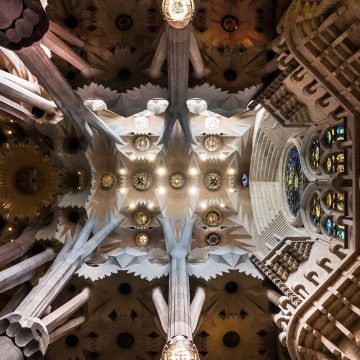 ceiling-1481632-巴塞隆納西班牙聖家堂L