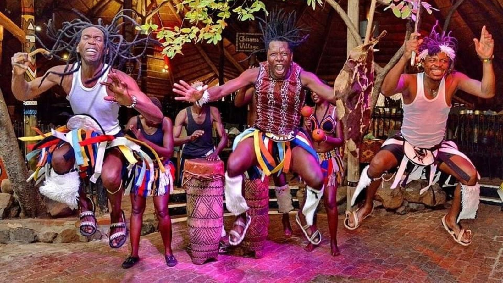 百夫長旅遊_非洲_納米比亞+維多利亞瀑布_星空草原 Boma原住民傳統舞蹈表演_L